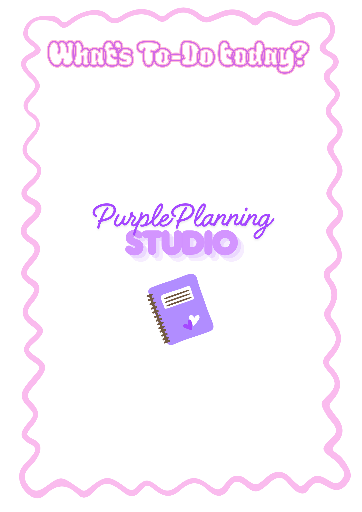 Digital Pink Daily To-Do List